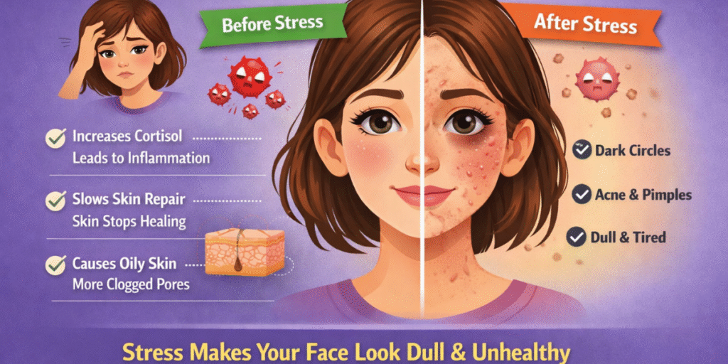 Stress Shows on Your Skin