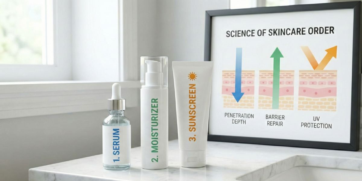 How to Use Serum, Moisturizer, and Sunscreen Correctly
