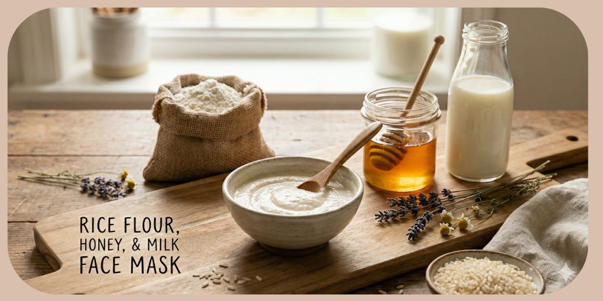 Rice Flour to Make Face Mask