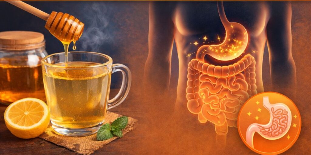 Honey with Warm Water at Night