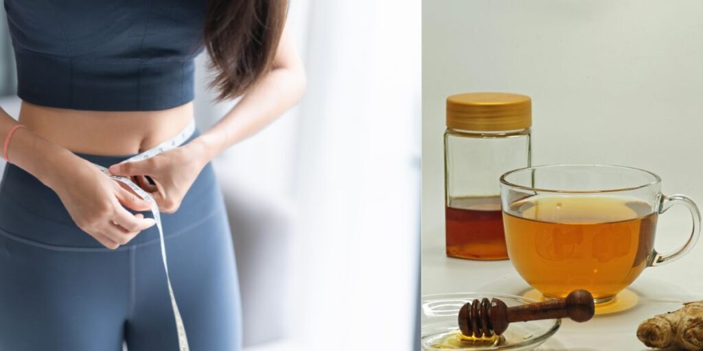 Honey with warm water Supports Weight loss