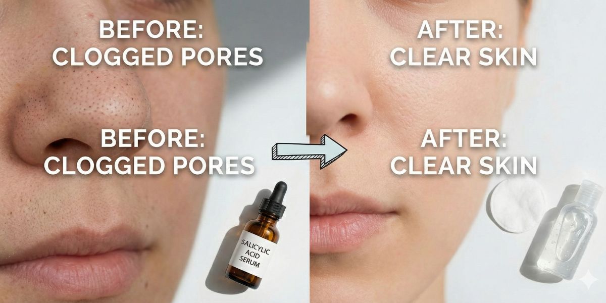 blackhead salicylic acid before and after