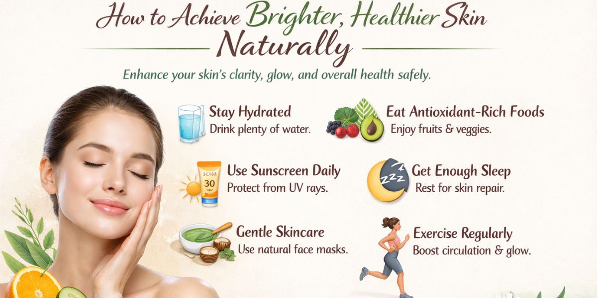 How to look whiter skin naturally