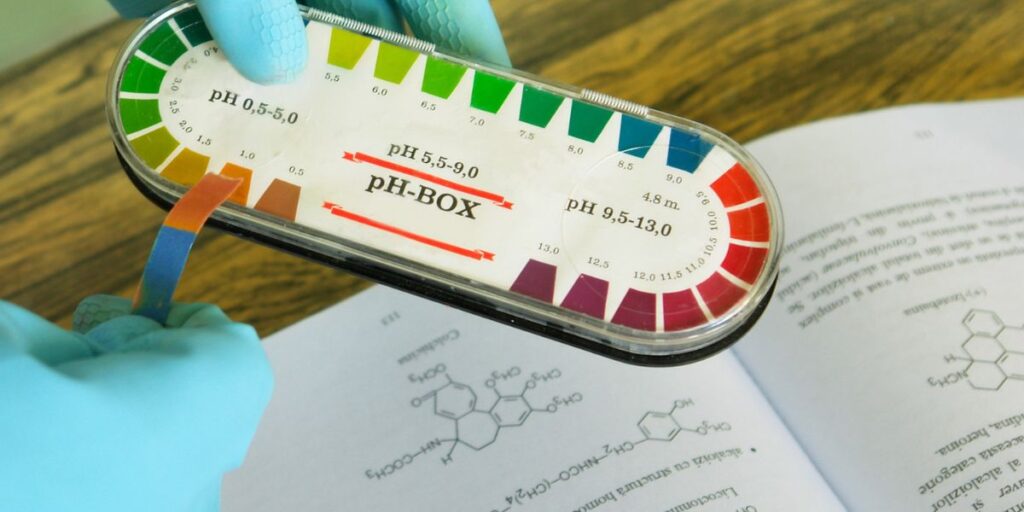 Ph Level test for skin
