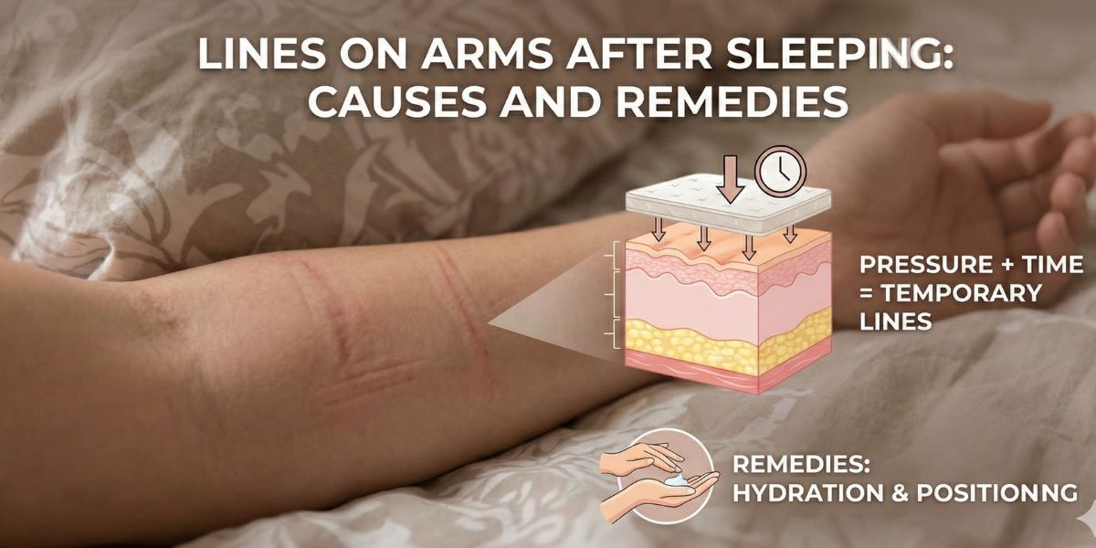lines on arm after sleeping