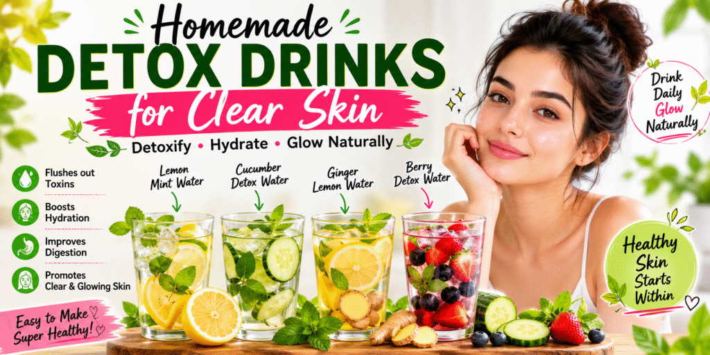 Homemade Detox Drinks for Clear Skin Natural Ways to Glow from Within